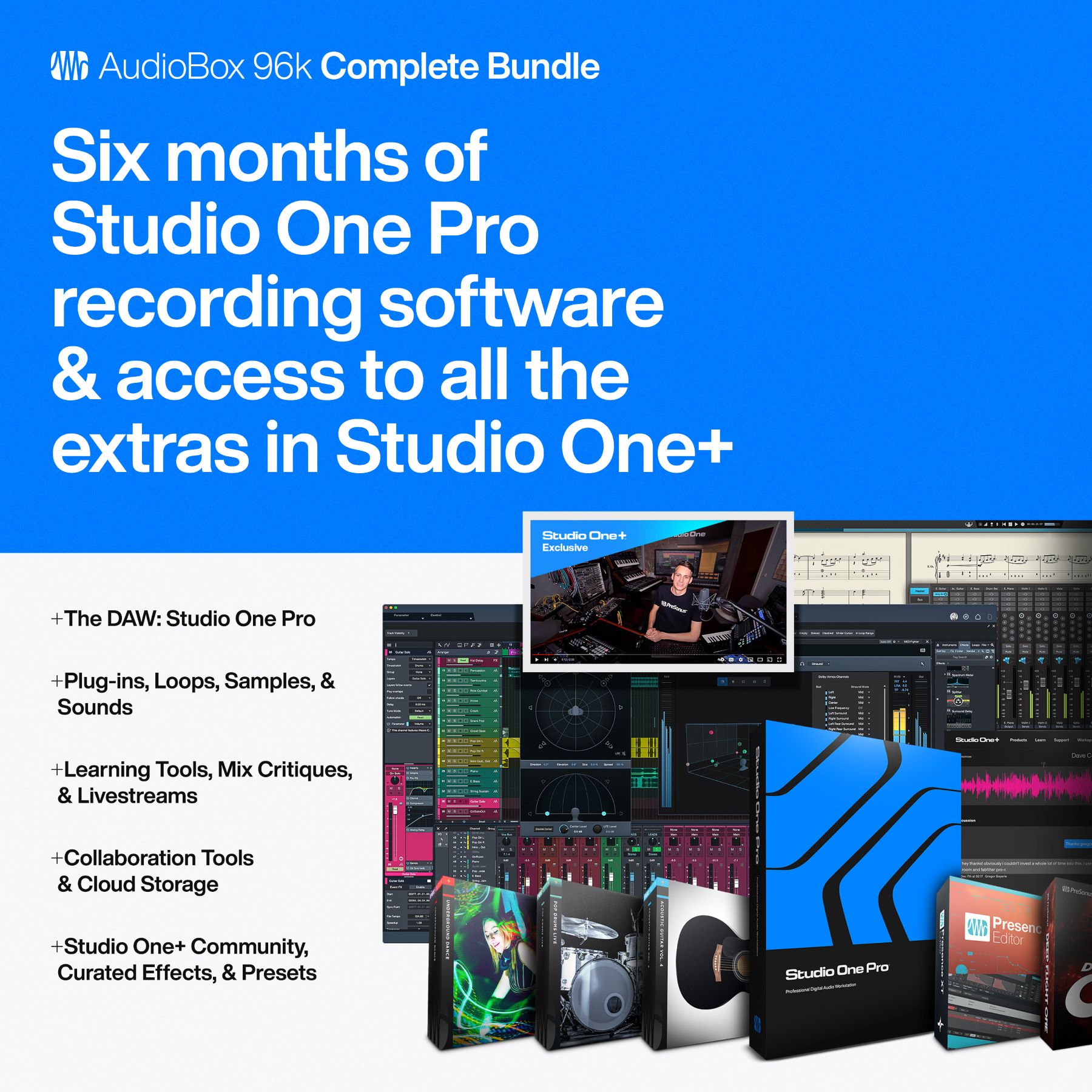Presonus Audiobox 96k Complete Bundle - Home Studio Set - Variation 8