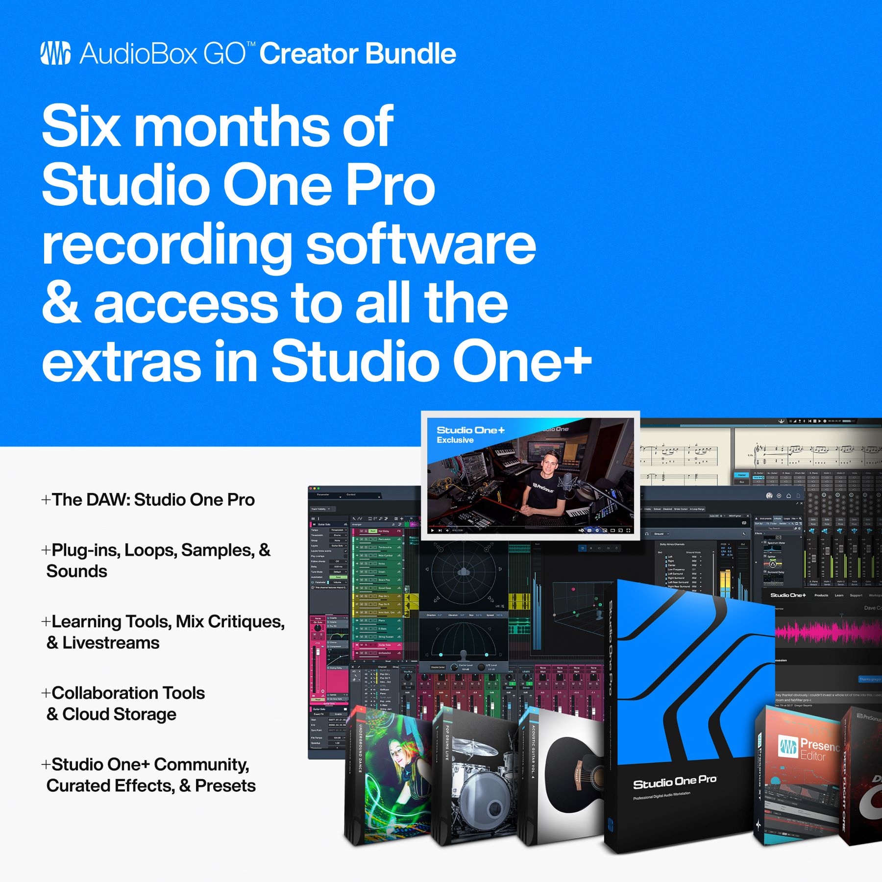 Presonus Audiobox Go Creator Bundle - Home Studio Set - Variation 5