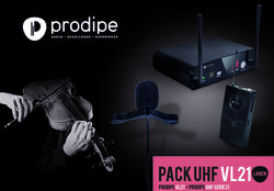 Wireless instrumentenmikrofon Prodipe Pack UHF VL21 Violons & Altos
