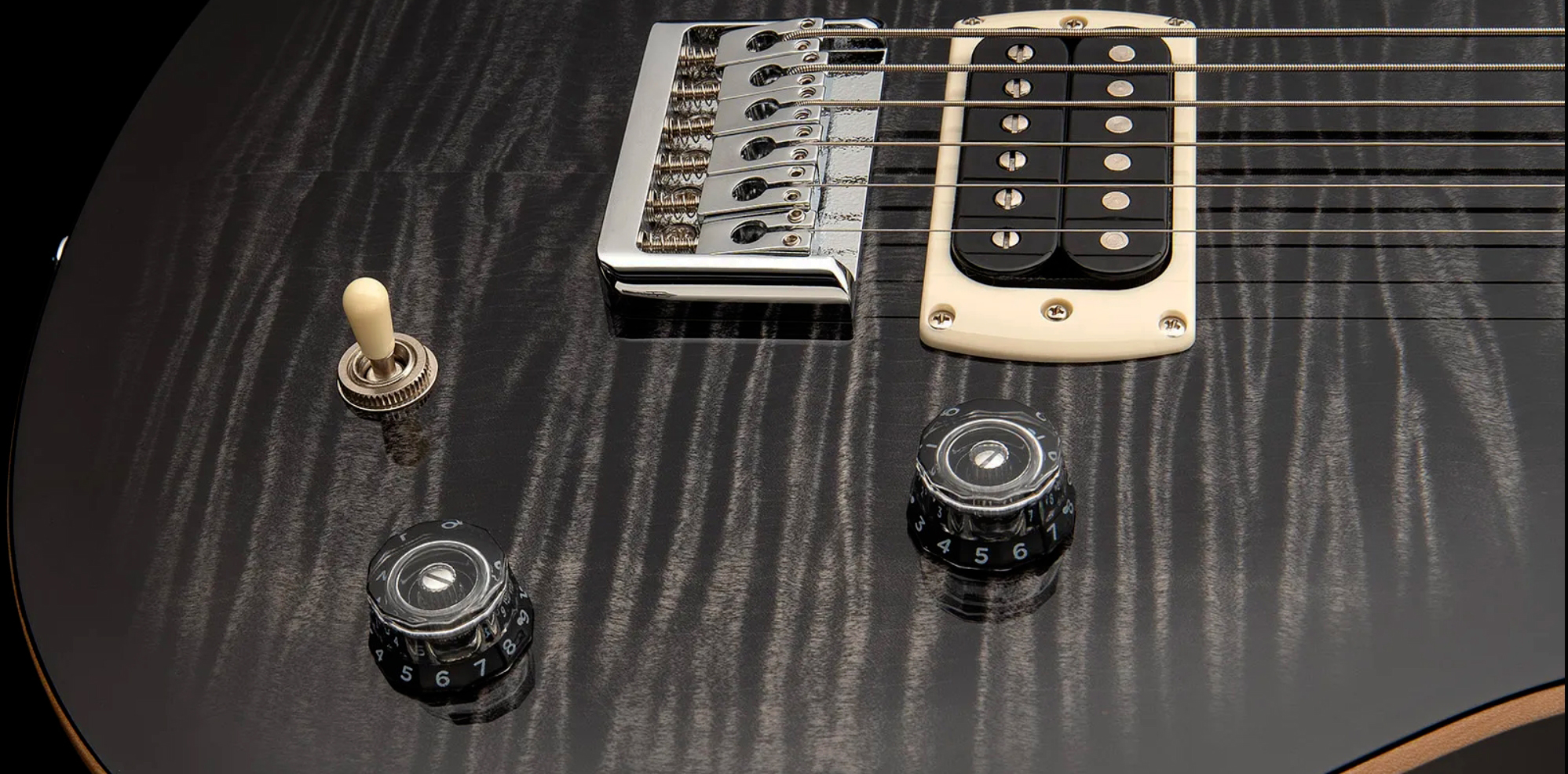 Prs 277 Se (wing Tuners) Baritone 2h Ht Eb - Charcoal Burst - Bariton E-Gitarre - Variation 4