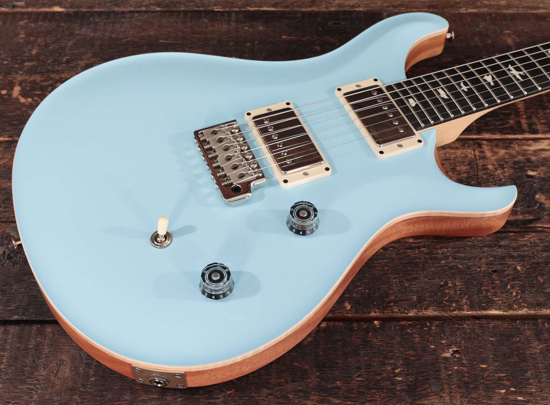 Prs Ce 24 Satin Bolt-on Usa Ltd 2h Trem Rw - Powder Blue - Double Cut E-Gitarre - Variation 1