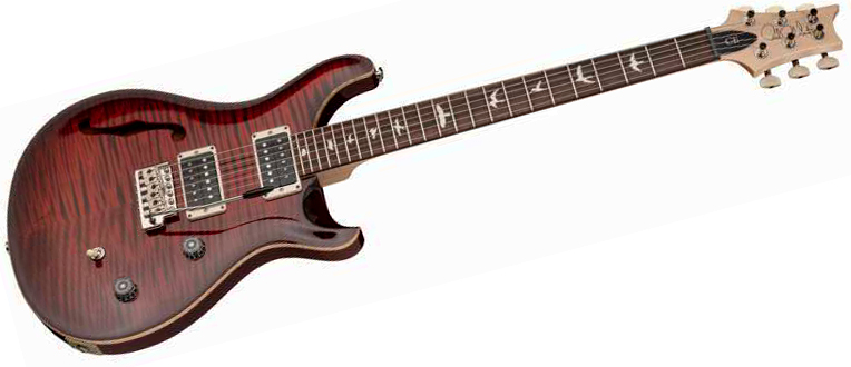 Prs Ce 24 Semi-hollow Bolt-on Usa 2h Trem Rw - Fire Red Burst - Semi-Hollow E-Gitarre - Variation 1