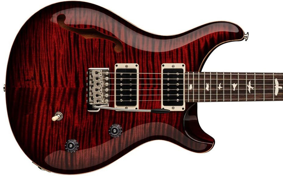 Prs Ce 24 Semi-hollow Bolt-on Usa 2h Trem Rw - Fire Red Burst - Double Cut E-Gitarre - Variation 3