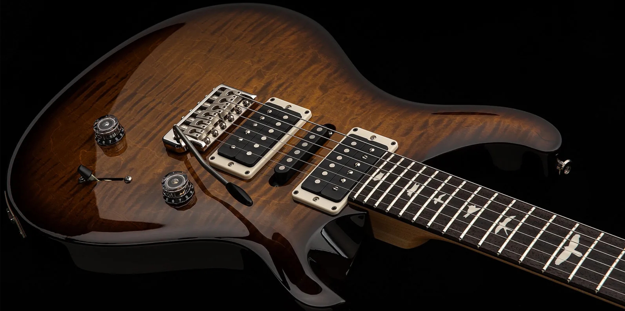 Prs Ce24 Special Ltd Bolt-on Usa Hsh Trem Rw - Black Amber - Double Cut E-Gitarre - Variation 3