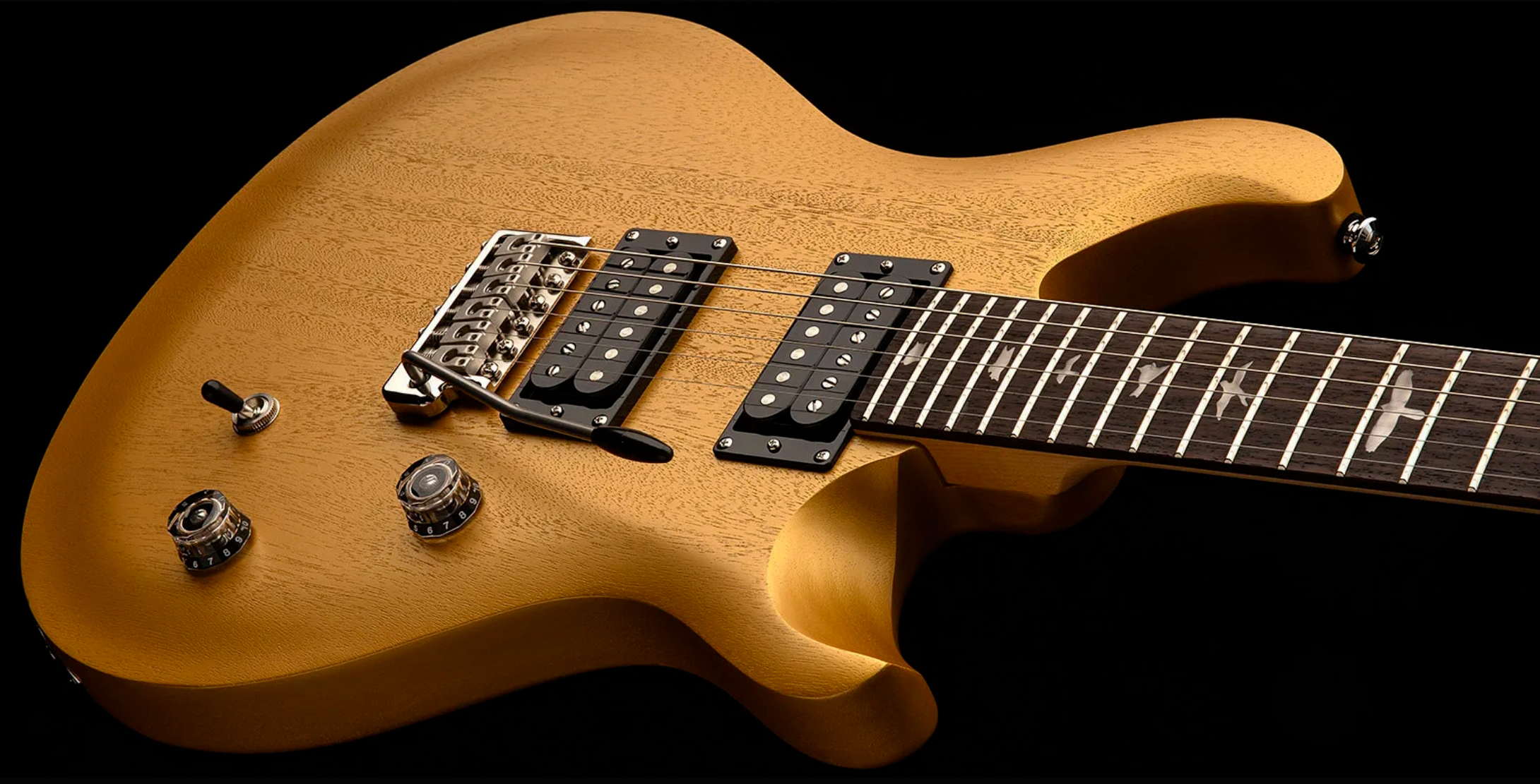 Prs Ce24 Standard Satin Wing Tuners Se Bolt-on 2h Trem Rw - Metallic Gold - Double Cut E-Gitarre - Variation 2