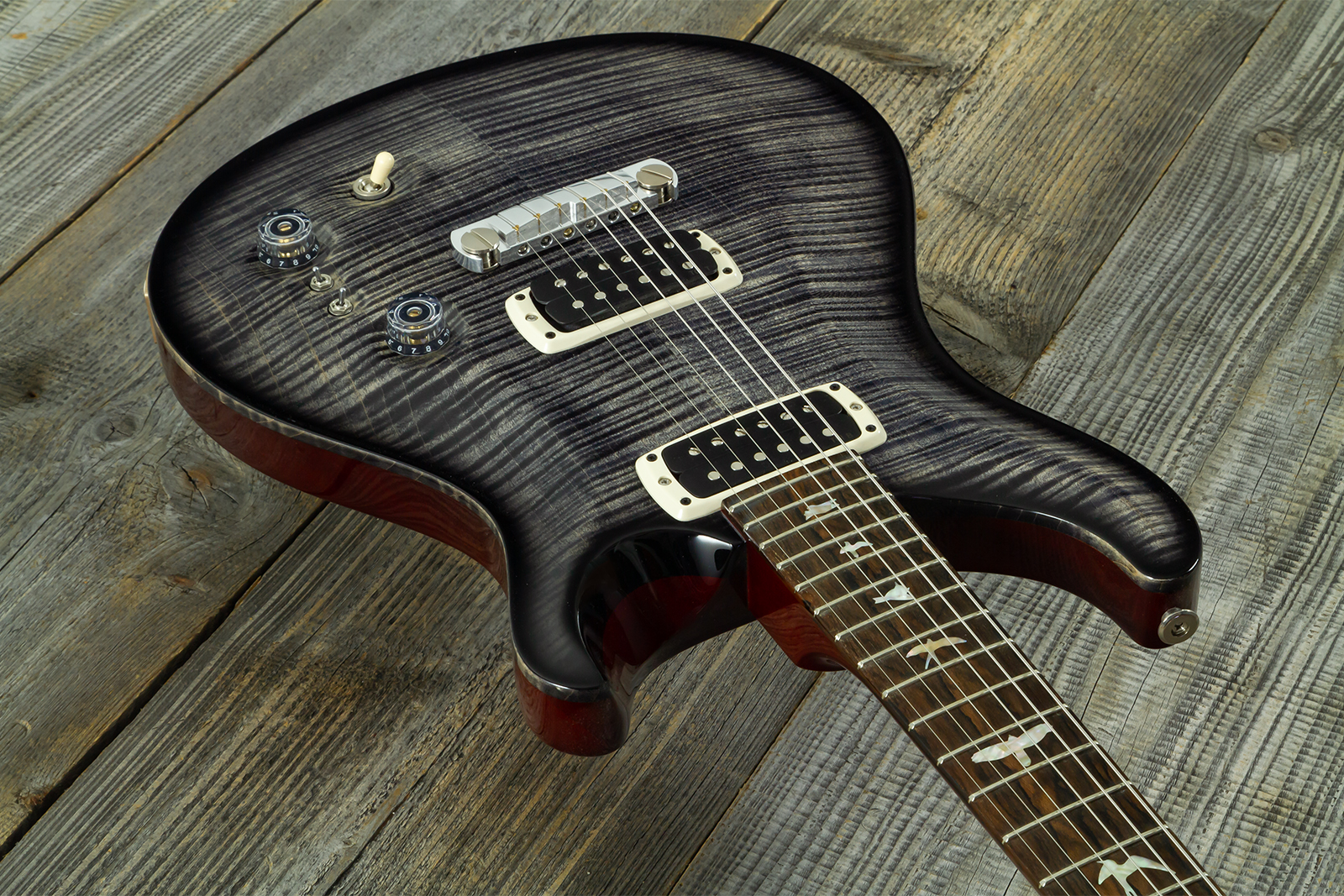 Prs Charcoal Phoenix Ltd Usa 2h Ht Rw - Grey - E-Gitarre in Str-Form - Variation 10