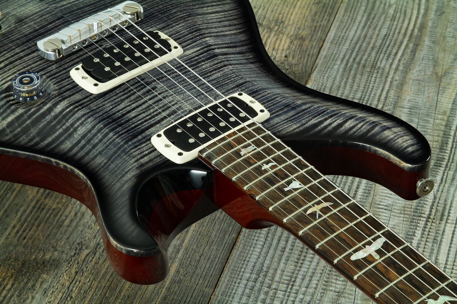 Prs Charcoal Phoenix Ltd Usa 2h Ht Rw - Grey - E-Gitarre in Str-Form - Variation 12