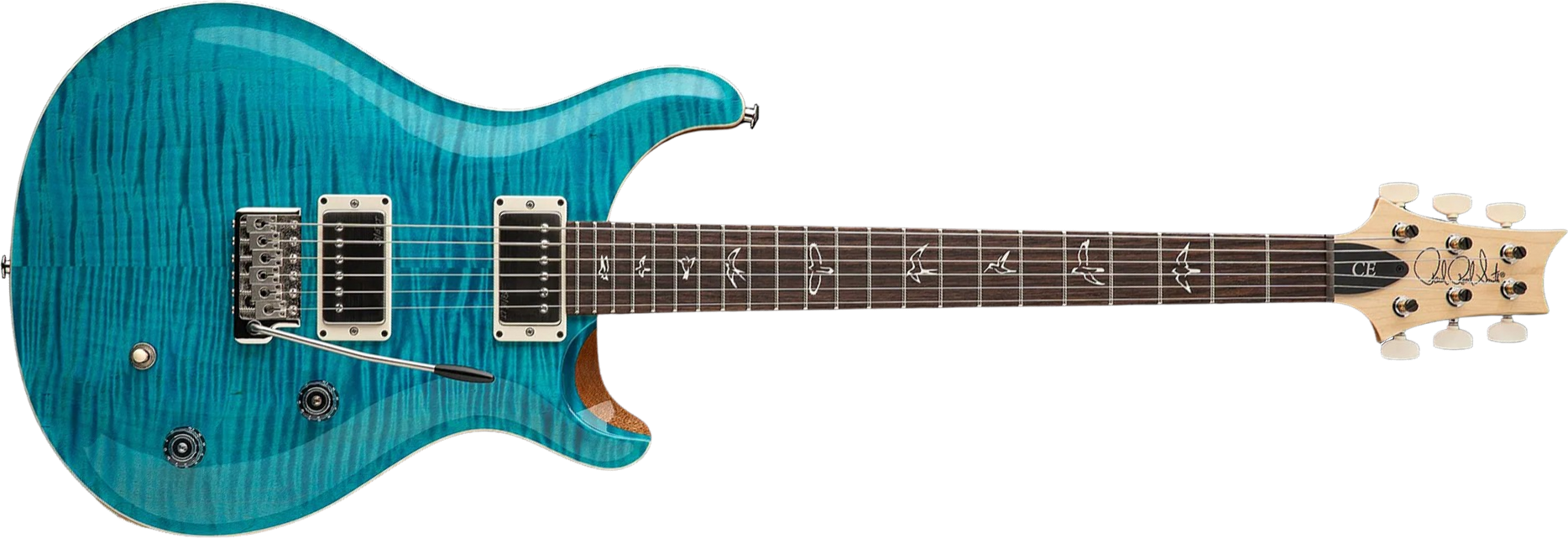 Prs Ce 22 Bolt-on Usa Ltd 2h Trem Rw - Carroll Blue - Double Cut E-Gitarre - Main picture