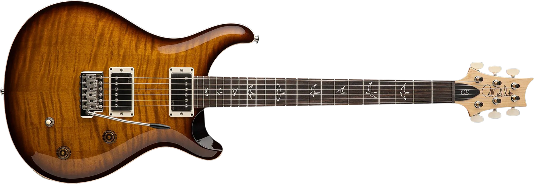 Prs Ce 22 Bolt-on Usa Ltd 2h Trem Rw - Black Amber - Double Cut E-Gitarre - Main picture
