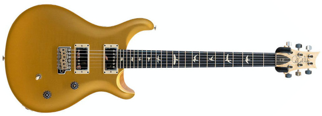 Prs Ce 24 Satin Bolt-on Usa Ltd 2h Trem Rw - Gold Top - Double Cut E-Gitarre - Main picture