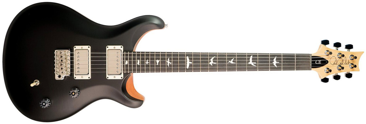 Prs Ce 24 Satin Bolt-on Usa Ltd 2h Trem Rw - Black - Double Cut E-Gitarre - Main picture