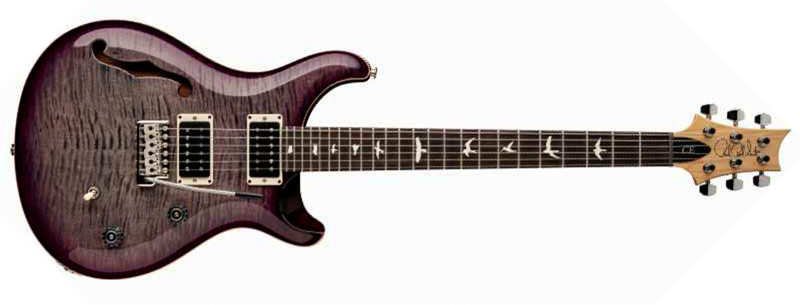 Prs Ce 24 Semi-hollow Bolt-on Usa 2h Trem Rw - Faded Gray Black Purple Burst - Semi-Hollow E-Gitarre - Main picture