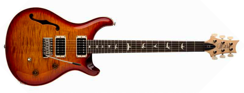Prs Ce 24 Semi-hollow Bolt-on Usa 2h Trem Rw - Dark Cherry Sunburst - Semi-Hollow E-Gitarre - Main picture