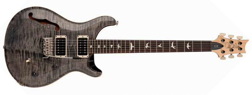 Prs Ce 24 Semi-hollow Bolt-on Usa 2h Trem Rw - Faded Gray Black - Semi-Hollow E-Gitarre - Main picture
