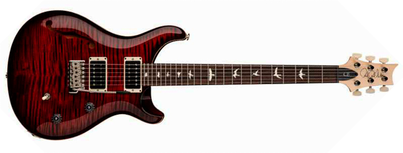 Prs Ce 24 Semi-hollow Bolt-on Usa 2h Trem Rw - Fire Red Burst - Semi-Hollow E-Gitarre - Main picture