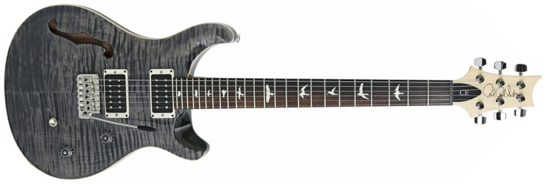 Prs Ce 24 Semi-hollow Bolt-on Usa Hh Trem Rw - Faded Gray Black - Semi-Hollow E-Gitarre - Main picture