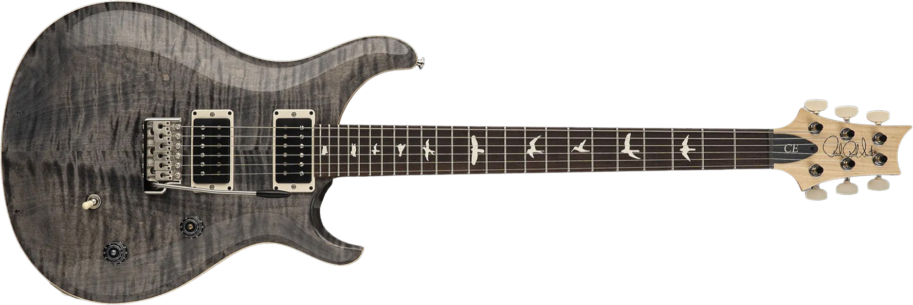 Prs Ce24 Bolt-on Usa 2h 85/15 Trem Rw - Faded Gray Black - Double Cut E-Gitarre - Main picture