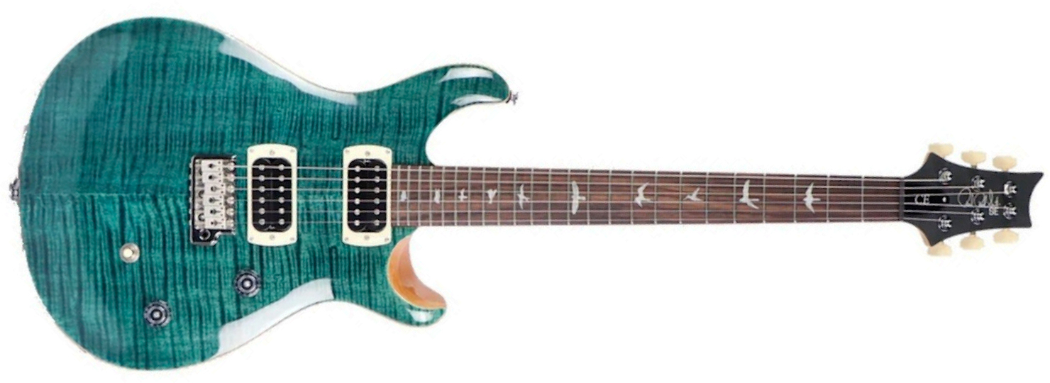 Prs Ce24 Se 2h Trem  Rw - Slate Blue - Double Cut E-Gitarre - Main picture