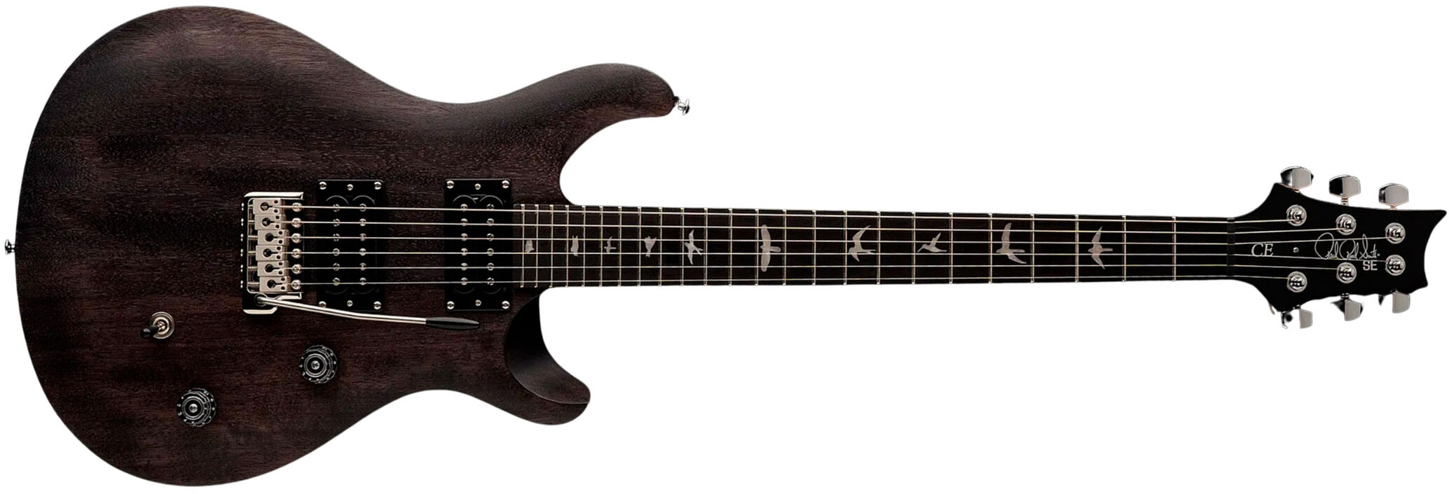 Prs Ce24 Standard Satin Se Bolt-on 2h Trem Rw - Charcoal - Double Cut E-Gitarre - Main picture