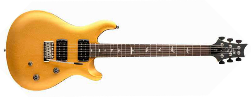 Prs Ce24 Standard Satin Wing Tuners Se Bolt-on 2h Trem Rw - Metallic Gold - Double Cut E-Gitarre - Main picture