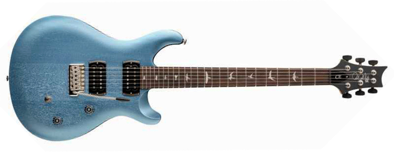 Prs Ce24 Standard Satin Wing Tuners Se Bolt-on 2h Trem Rw - Ice Blue Metallic - Double Cut E-Gitarre - Main picture