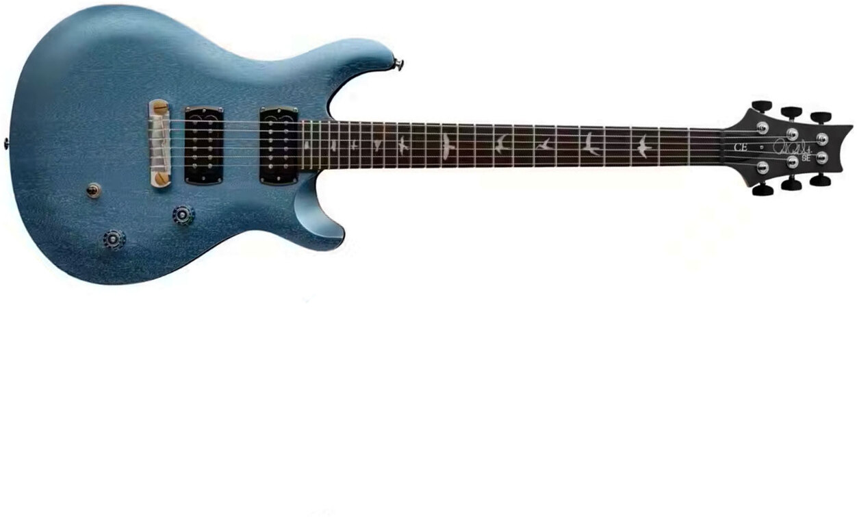 Prs Ce24 Standard Stoptail Satin Se Bolt-on 2h Trem Rw - Ice Blue Metallic - Double Cut E-Gitarre - Main picture
