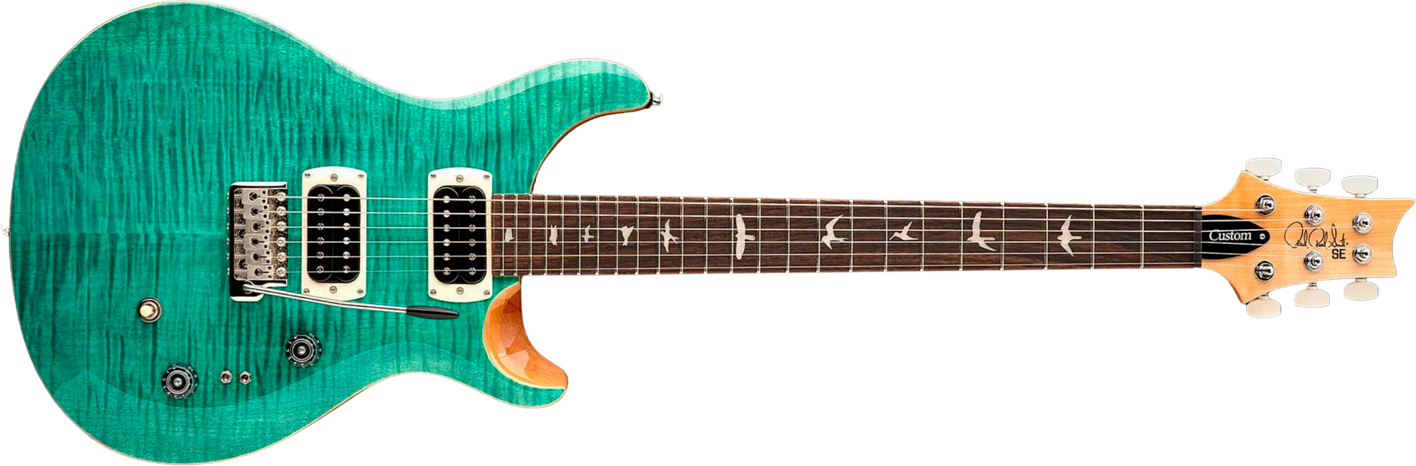 Prs Custom 24-08 Se (wing Tuners) 2h Trem Rw - Turquoise - Double Cut E-Gitarre - Main picture