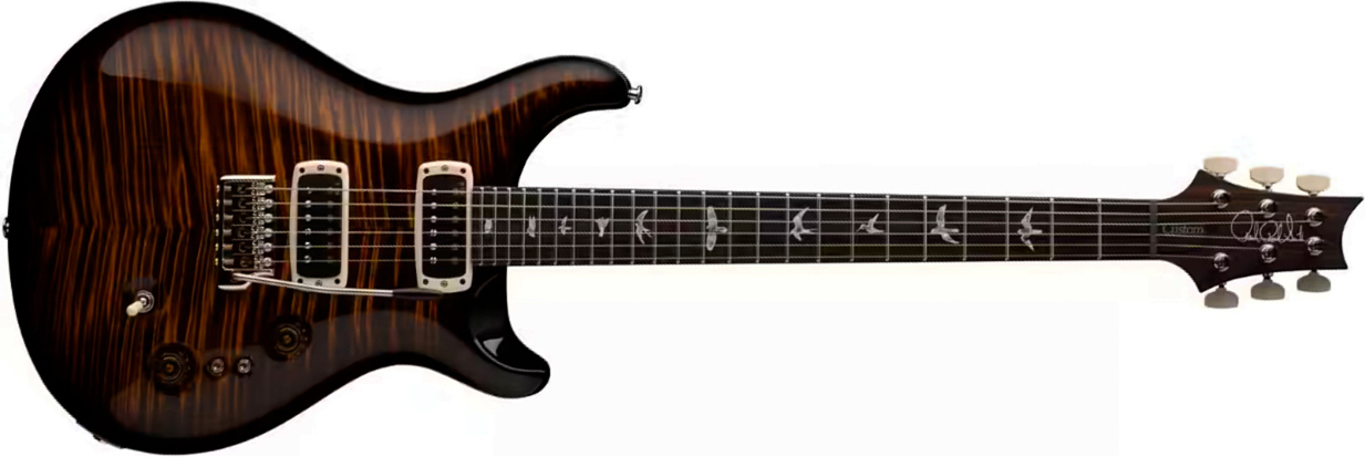 Prs Custom 24-08 Usa 2h Tci Trem Rw - Black Gold Wraparound Burst - Double Cut E-Gitarre - Main picture