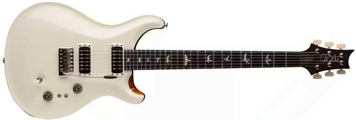 Prs Custom 24-08 Usa 2h Tci Trem Rw - Antique White Top - Double Cut E-Gitarre - Main picture