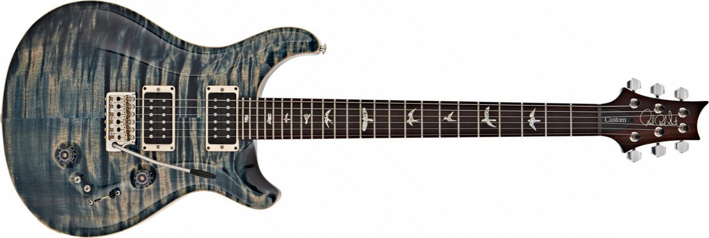 Prs Custom 24-08 Usa 2h Trem Rw - Faded Whale Blue - Double Cut E-Gitarre - Main picture