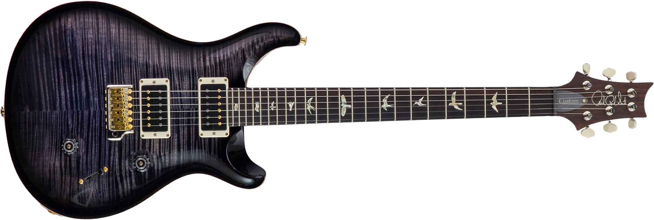 Prs Custom 24 10 Top Hand-signed Usa 2h Trem Rw #0383878 - Purple Mist - Double Cut E-Gitarre - Main picture