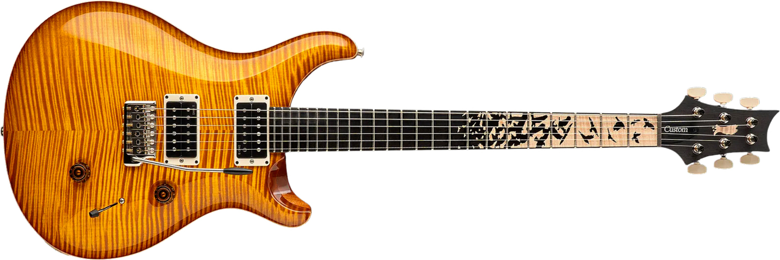 Prs Custom 24 Birds Of A Feather Usa Ltd 2h Trem Eb/mn - Honey Gold - Double Cut E-Gitarre - Main picture