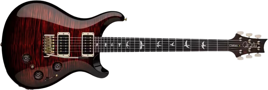 Prs Custom 24 Usa 2h 85/15 Trem Rw - Fire Smokeburst - Double Cut E-Gitarre - Main picture