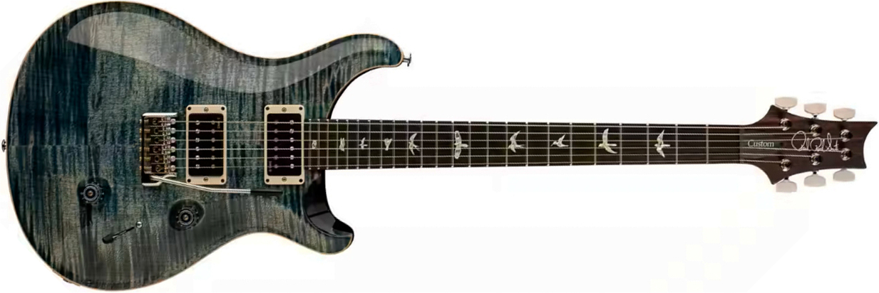 Prs Custom 24 Usa 2h Dmo Trem Rw - Faded Whale Blue - Double Cut E-Gitarre - Main picture