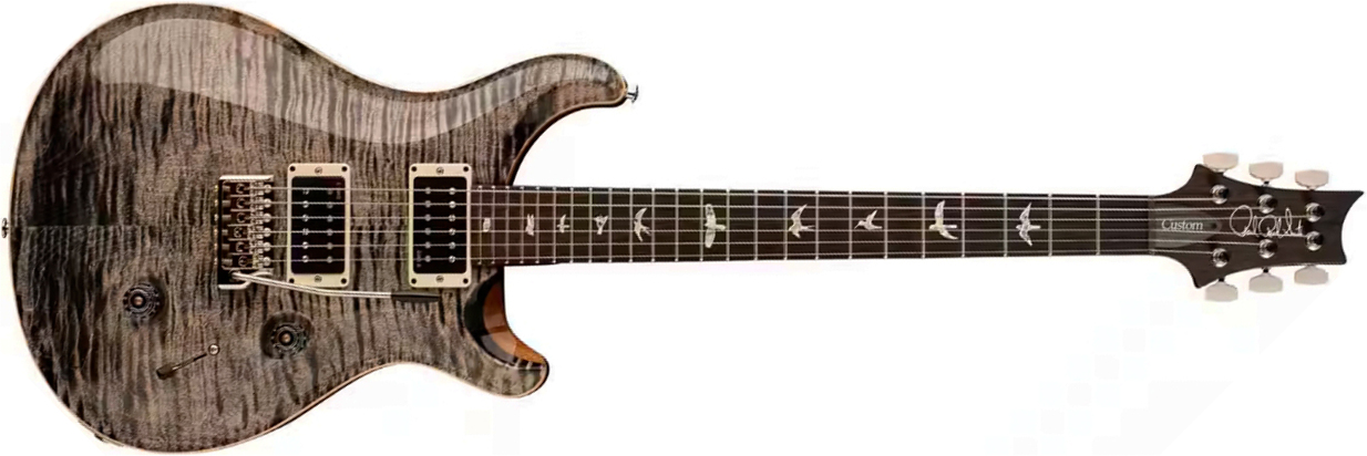 Prs Custom 24 Usa 2h Dmo Trem Rw - Charcoal - Double Cut E-Gitarre - Main picture