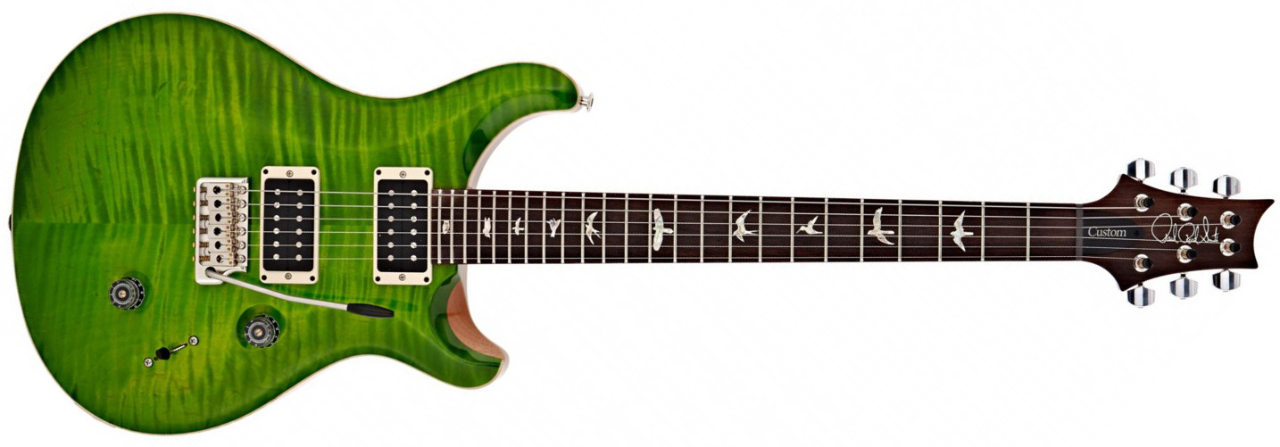Prs Custom 24 Usa 2h Trem Rw - Eriza Verde - Double Cut E-Gitarre - Main picture