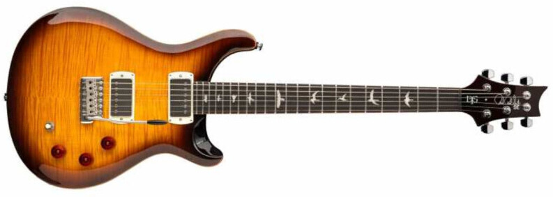 Prs David Grissom Dgt Se Signature Birds 2h Trem Rw - Mccarty Tobacco Sunburst - Double Cut E-Gitarre - Main picture