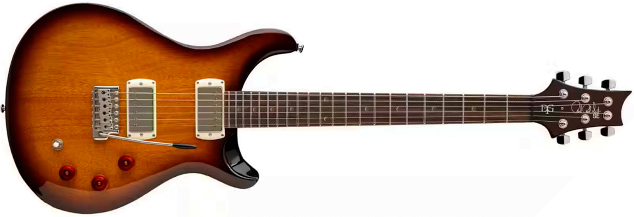 Prs David Grissom Dgt Standard Se Signature 2h Trem Rw - Mccarty Tobacco Sunburst - Double Cut E-Gitarre - Main picture