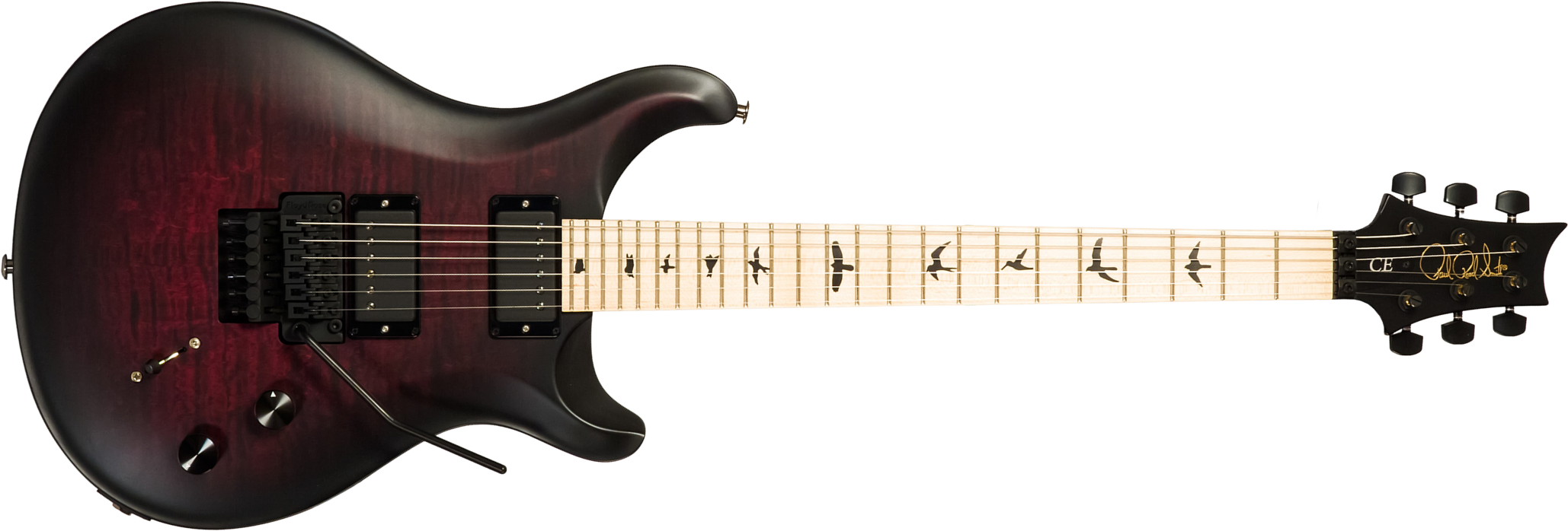 Prs Dustie Waring Dw Ce 24 Floyd Bolt-on Usa Signature 2h Fr Mn - Waring Smokeburst - Double Cut E-Gitarre - Main picture