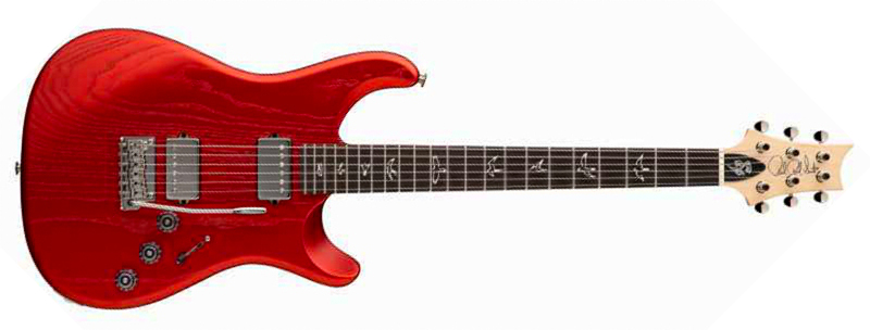 Prs Fiore Hh Satin Bolt-on Usa 2h Trem Rw - Red Apple Metallic - Double Cut E-Gitarre - Main picture