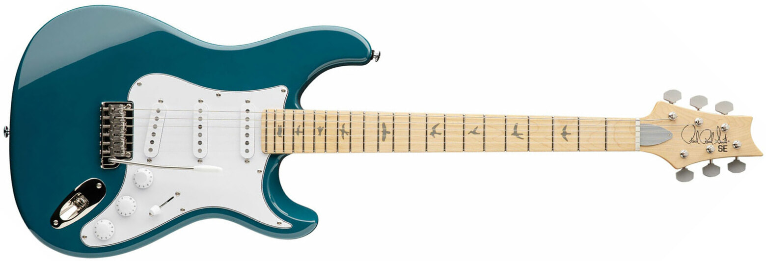 Prs John Mayer Se Silver Sky Maple Signature 3s Trem Mn - Nylon Blue - Signature-E-Gitarre - Main picture