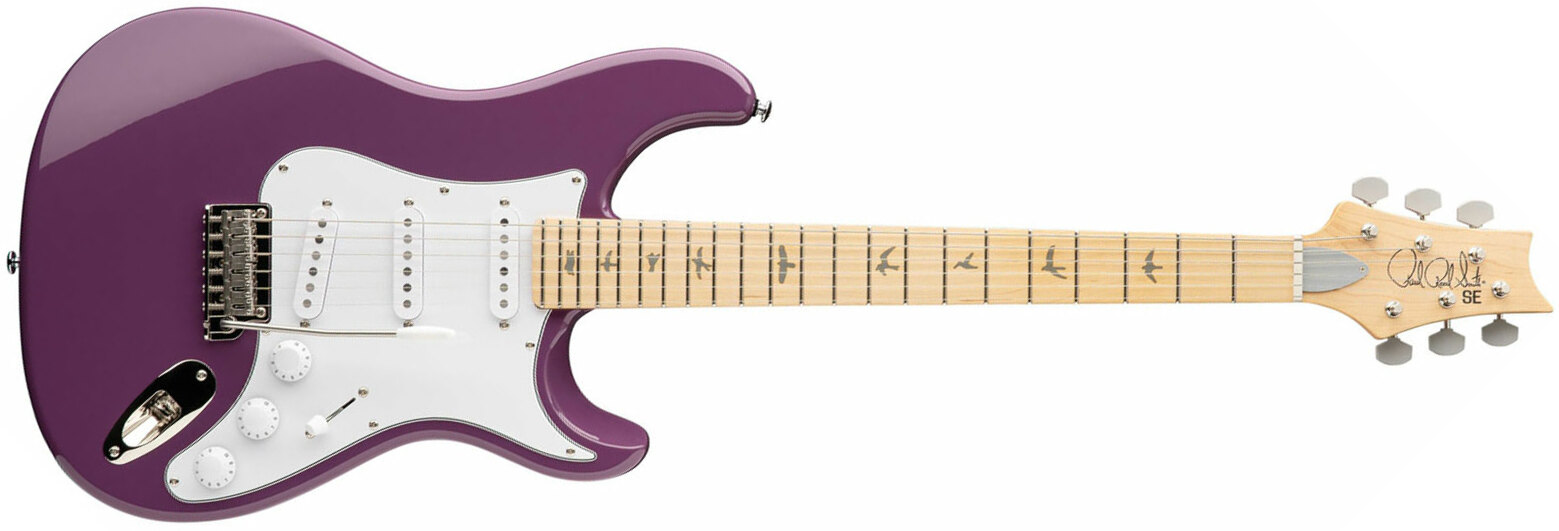 Prs John Mayer Se Silver Sky Maple Signature 3s Trem Mn - Summit Purple - Signature-E-Gitarre - Main picture