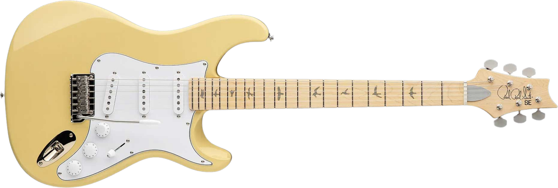 Prs John Mayer Silver Sky Maple Se Signature 3s Trem Mn - Moon White - E-Gitarre in Str-Form - Main picture
