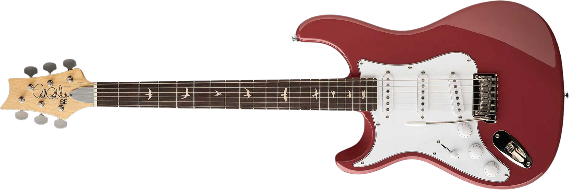 Prs John Mayer Silver Sky Rosewood Lh Se Signature Gaucher 3s Trem Rw - Derby Red - E-Gitarre in Str-Form - Main picture