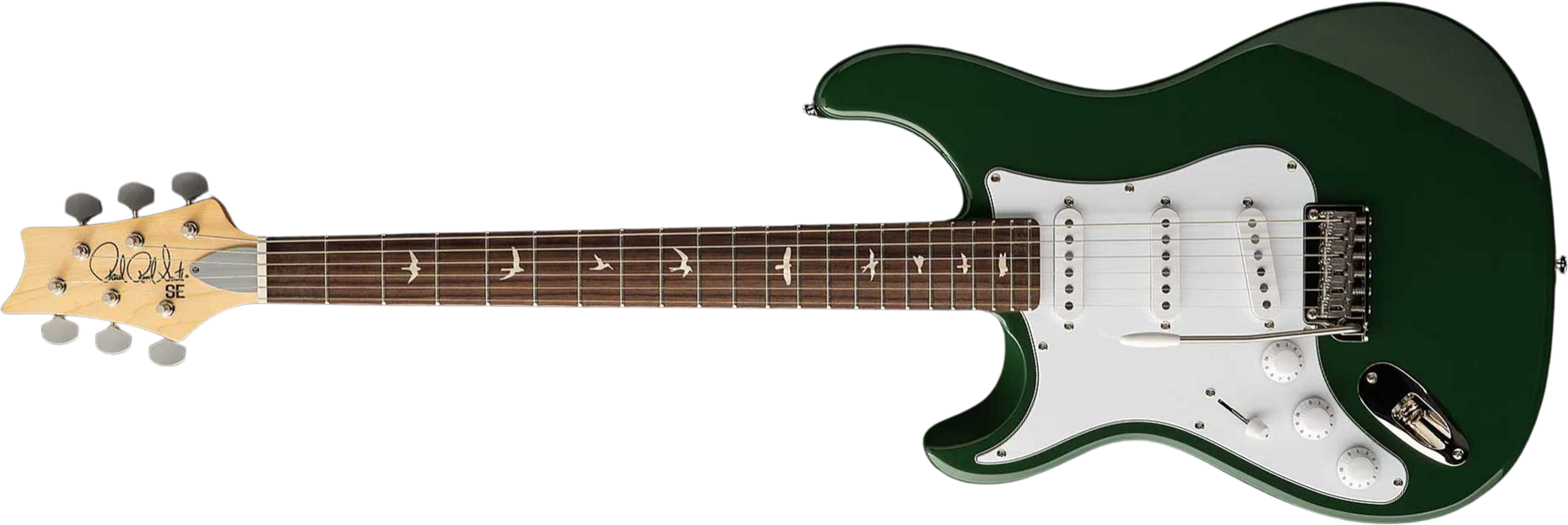 Prs John Mayer Silver Sky Rosewood Lh Se Signature Gaucher 3s Trem Rw - Lauren Green - E-Gitarre in Str-Form - Main picture