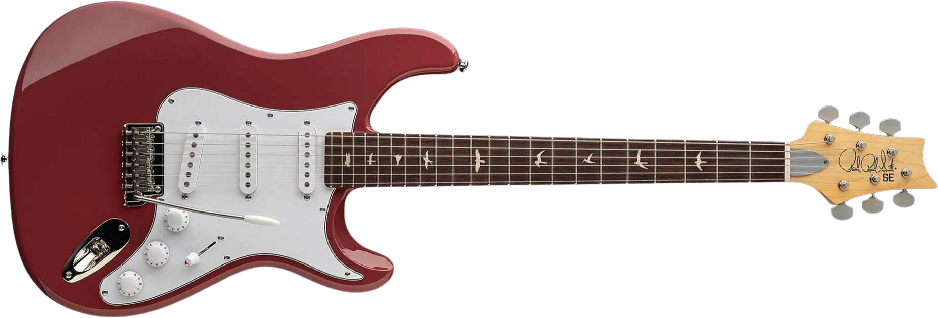 Prs John Mayer Silver Sky Rosewood Se Signature 3s Trem Rw - Derby Red - E-Gitarre in Str-Form - Main picture