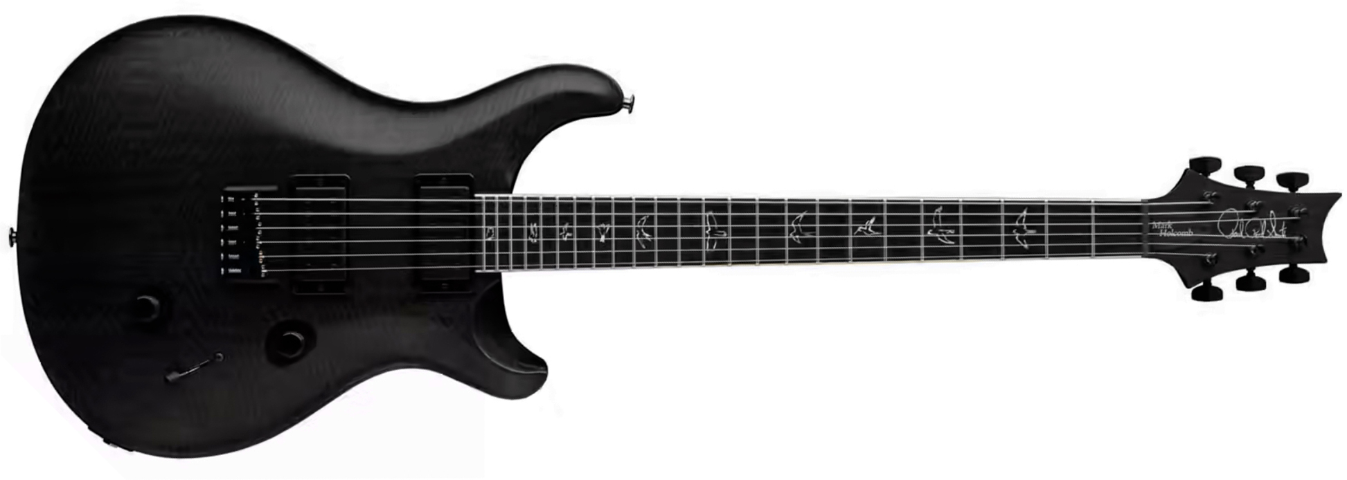 Prs Mark Holcomb Usa Signature 2h Seymour Duncan Ht Eb - Gray Black - Double Cut E-Gitarre - Main picture