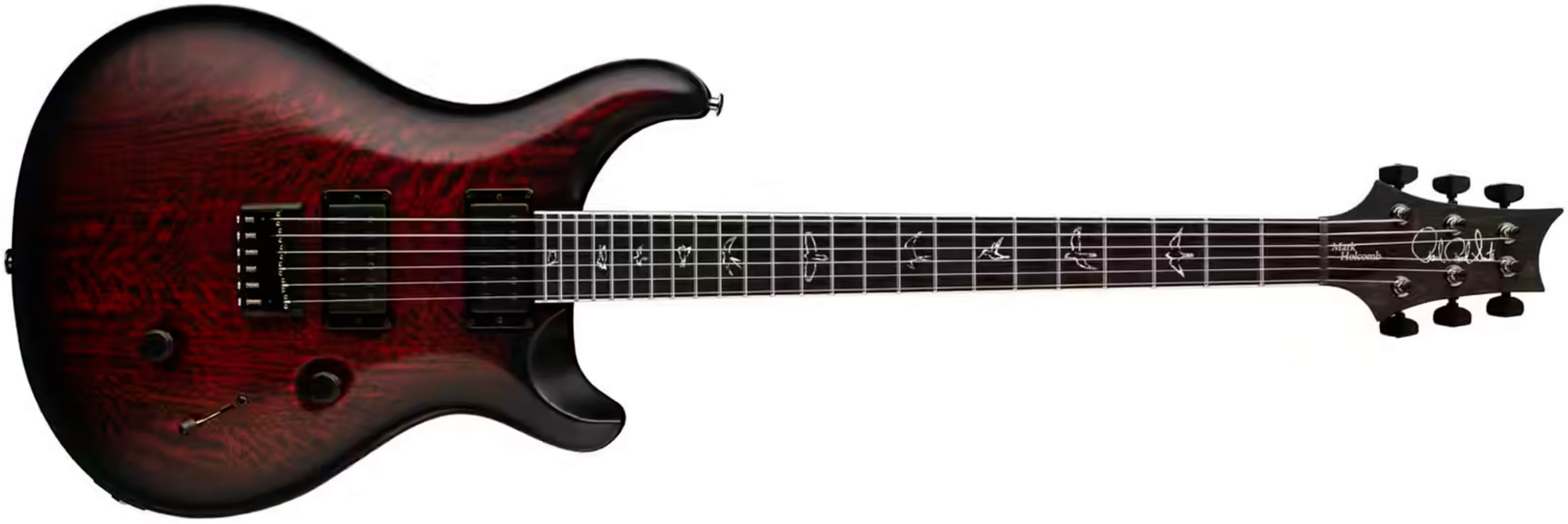 Prs Mark Holcomb Usa Signature 2h Seymour Duncan Ht Eb - Fire Smokeburst - Double Cut E-Gitarre - Main picture