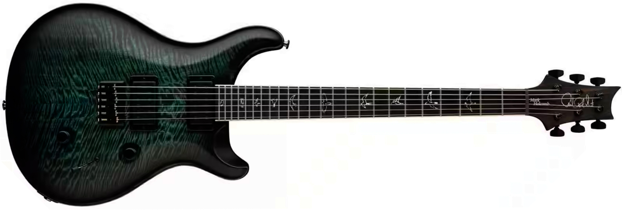 Prs Mark Holcomb Usa Signature 2h Seymour Duncan Ht Eb - Cobalt Smokeburst - Double Cut E-Gitarre - Main picture