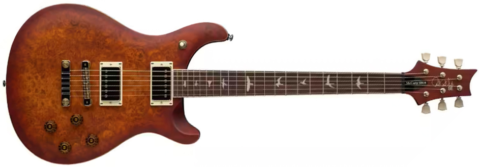 Prs Mccarty 594 Laurel Burl Se Exotic Veneer Trem 2h Rw - Vintage Sunburst - Single-Cut-E-Gitarre - Main picture